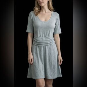 NWT  SYNERGY ORGANIC CLOTHING, women’s dress. Kyanite Green Gray – Size Small